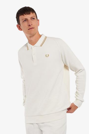 Fred Perry Panel Polo Miesten Paidat Valkoinen | FI 1532KORI
